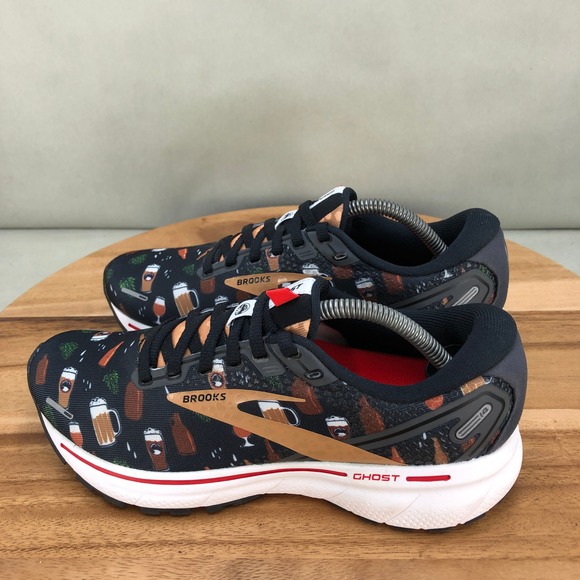 Brooks X Deschutes Brewery Ghost 14 Running Shoes Size 6 Womens Beer Mug Pattern - Picture 3 of 8